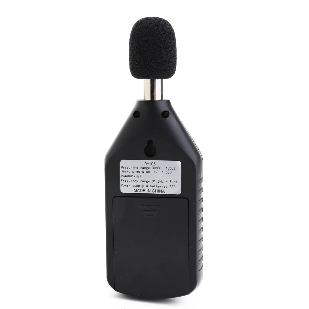 Clear Digital Sound Level Meter 30-130 DB Automotive Decibel LCD Backlight Mini Noise Detector MAX/MIN Modes | Инструменты
