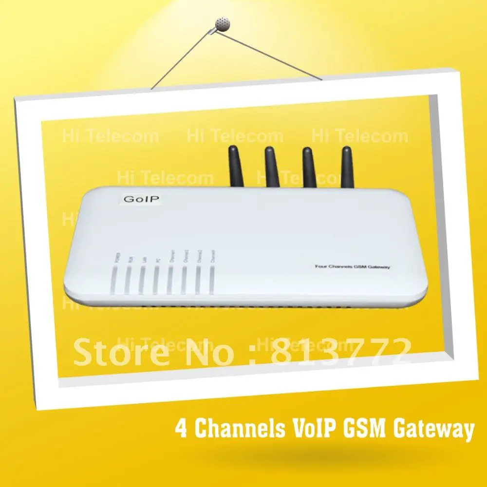 support 4 sim cards port gsm voip gateway/pbx sip gateway GoIP works with IP PBX/Asterisk / goip4 | Мобильные телефоны и