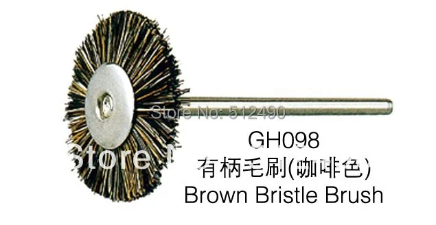 100 шт./лот GH098 щетка с коричневой щетиной инструменты для ювелирных