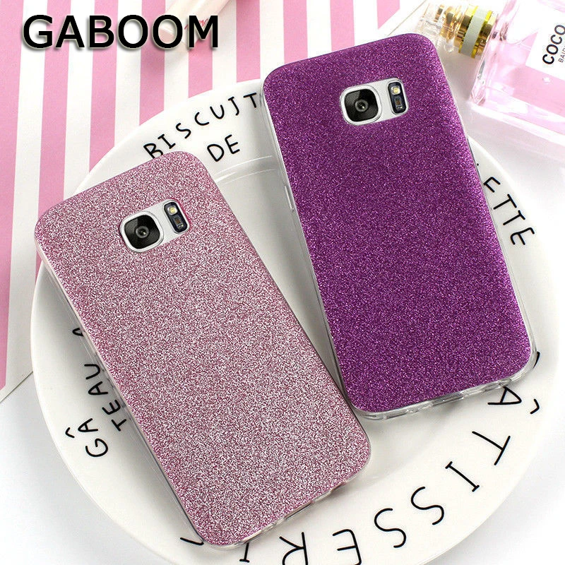 GABOOM Glitters Shiny Phone Cases for Samsung Galaxy S8 Plus Case S7 S6 Edge Soft TPU Silicone Covers |