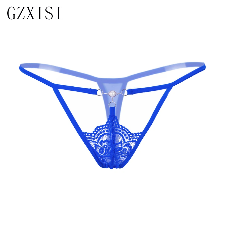 Женские стринги и пикантные женские трусики с жемчугом 5 видов цветов тонкие