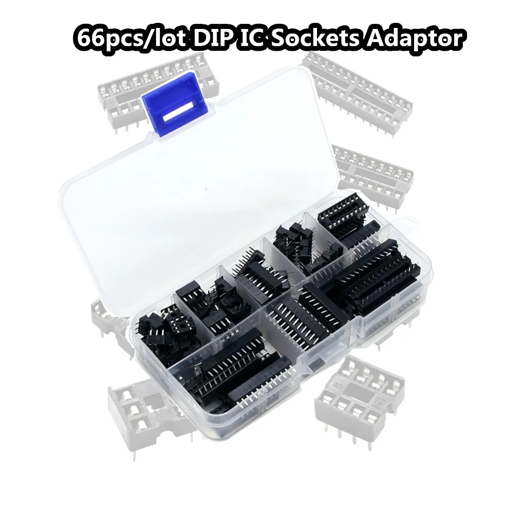 Комплект для творчества Smart Electronics 66 шт./лот DIP IC розетки адаптер паяльный тип 6 8 14 16