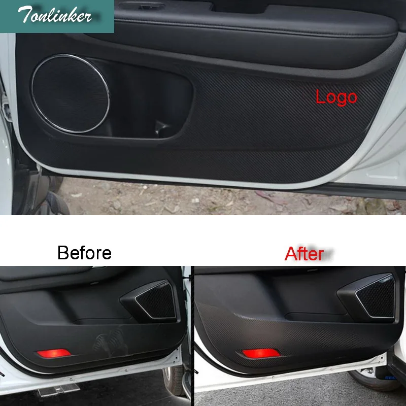 Tonlinker противогрязные накладки для внутренней двери наклейки HONDA VEZEL HRV 2014 19