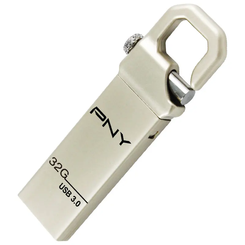 флешка Pny usb flash drive 32 ГБ 3.0 металла pendrive крюк attache3.0 cle memory stick бизнес подарок логотип