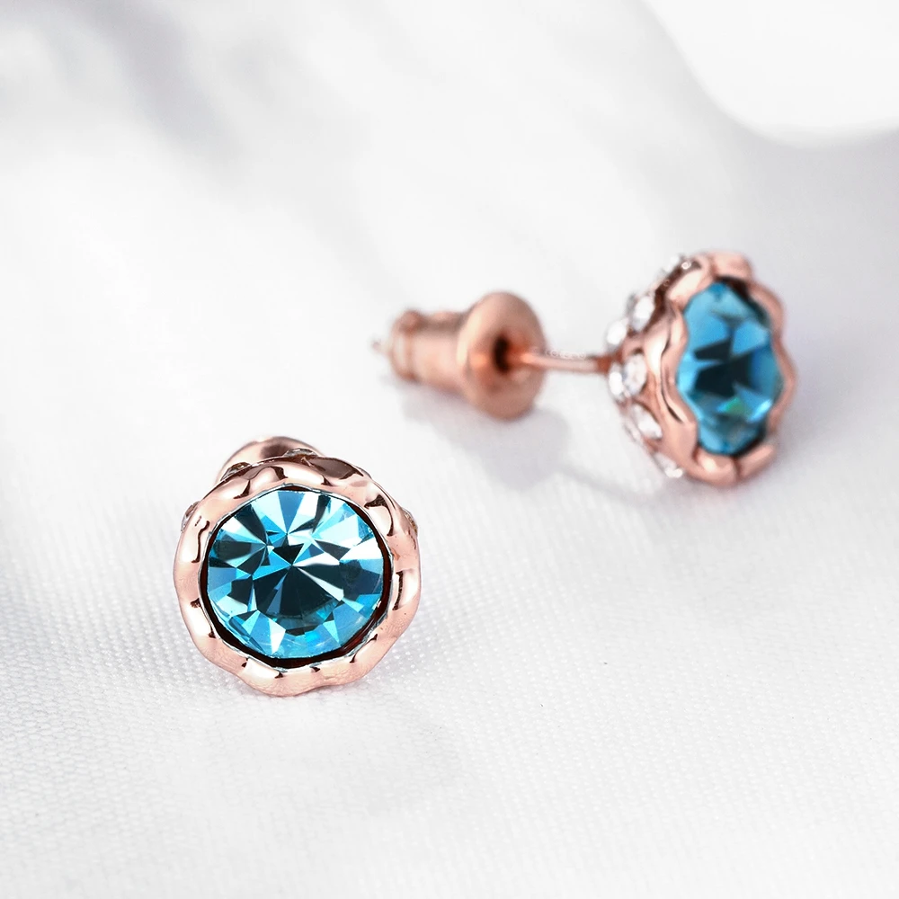 Модные популярные белый/синий/фиолетовый/красный/зеленый crystalStud серьги для