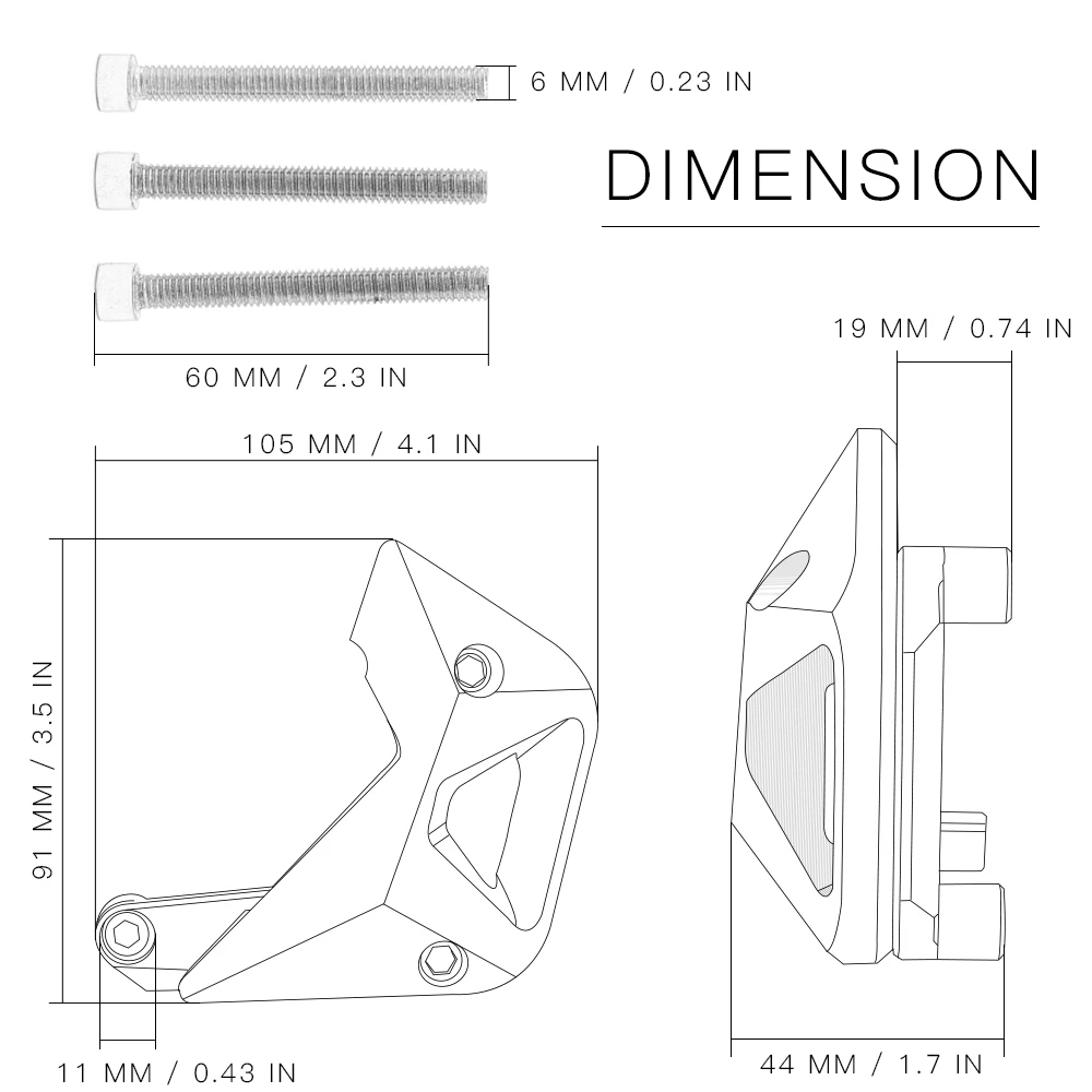 

Motorcycle Engine Protective Guard Crash Bars Decorative Block Dismantling Suitable for Kawasaki Z 900 z900 2017 Z 1000 z1000