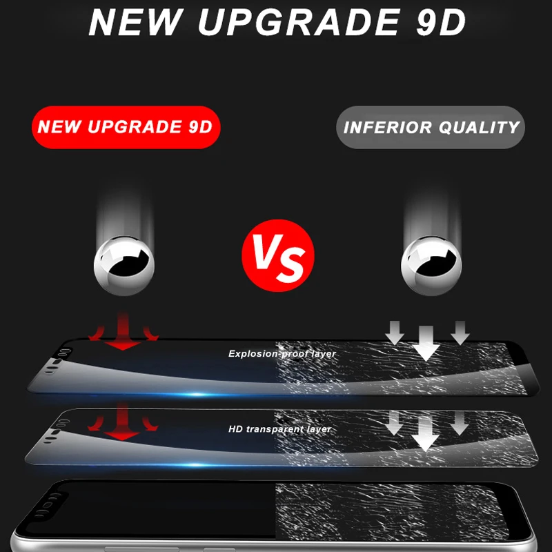 IONCT 9D HD защитный стекло для Huawei Mate 10 20 lite Pro Honor 7a 8x 8 9 облегченное закаленное экран