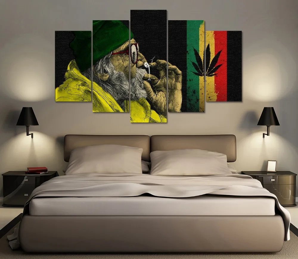 

HD Print 5 pcs abstract canvas wall art painting modern Home Decor wall art print living room decor painting /PT0964