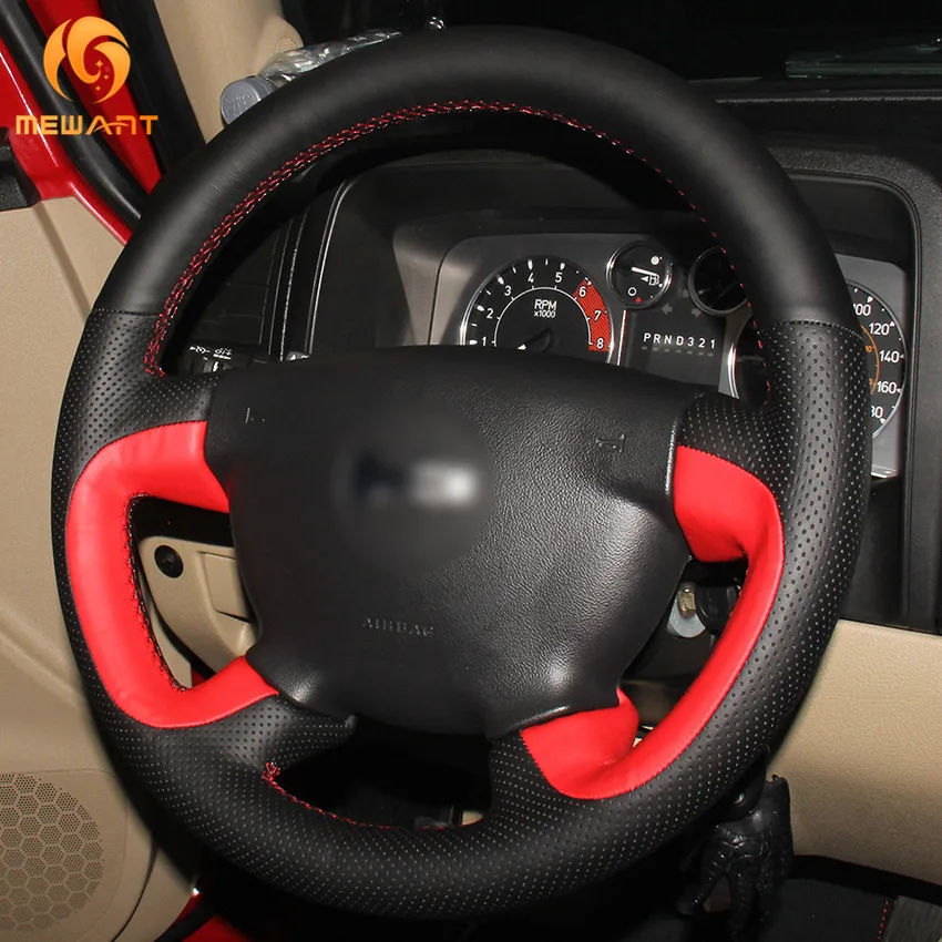 MEWANT черная красная натуральная кожа фотоаксессуары для Hummer H3 2005 H3x 2008 H3T 2009