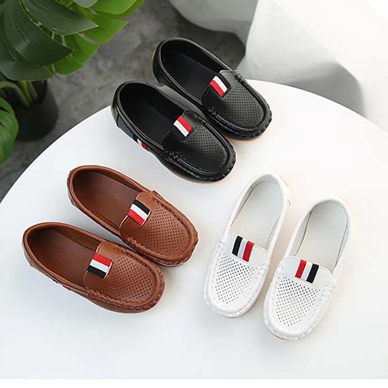 Обувь для мальчиков и девочек модные мягкие детские лоферы детская обувь на