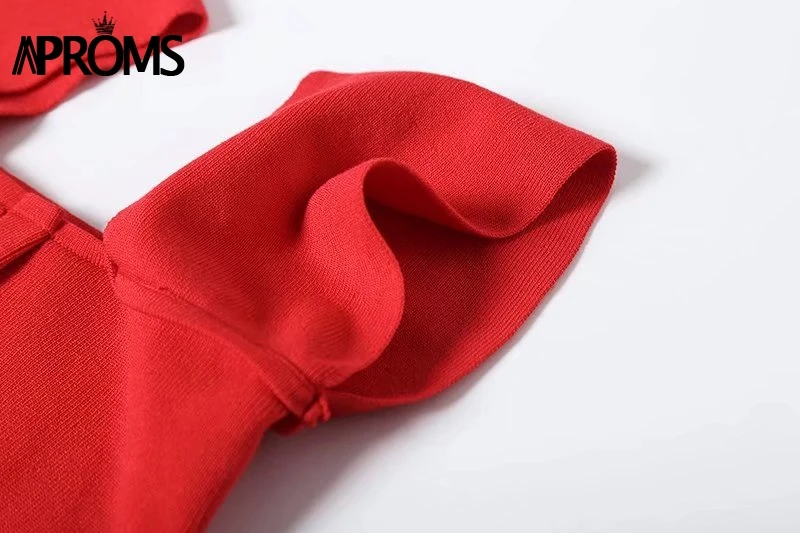 Aproms красный с плеча Трикотажная майка Для женщин пуговицах Slim Fit Crop Top белый основные майки уличная укороченные футболки