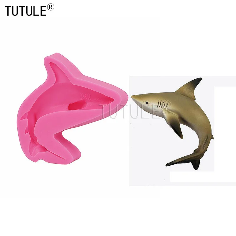 Форма Walrus и украшения для выпечки гибкая безопасная форма еды в виде акулы