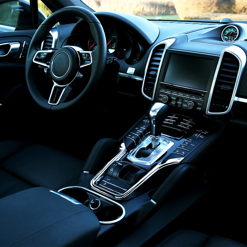 Lsrtw2017 abs Автомобильная панель управления накладки на панель для porsche cayenne 2011 2012 2013