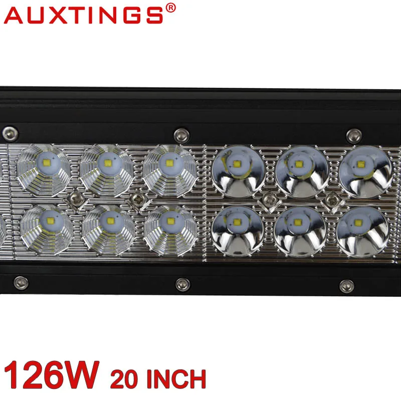 Auxtings 126 Вт 20 дюймов ATV UTV комбинированный луч с двумя рядами CE RoHS 4x4 внедорожный