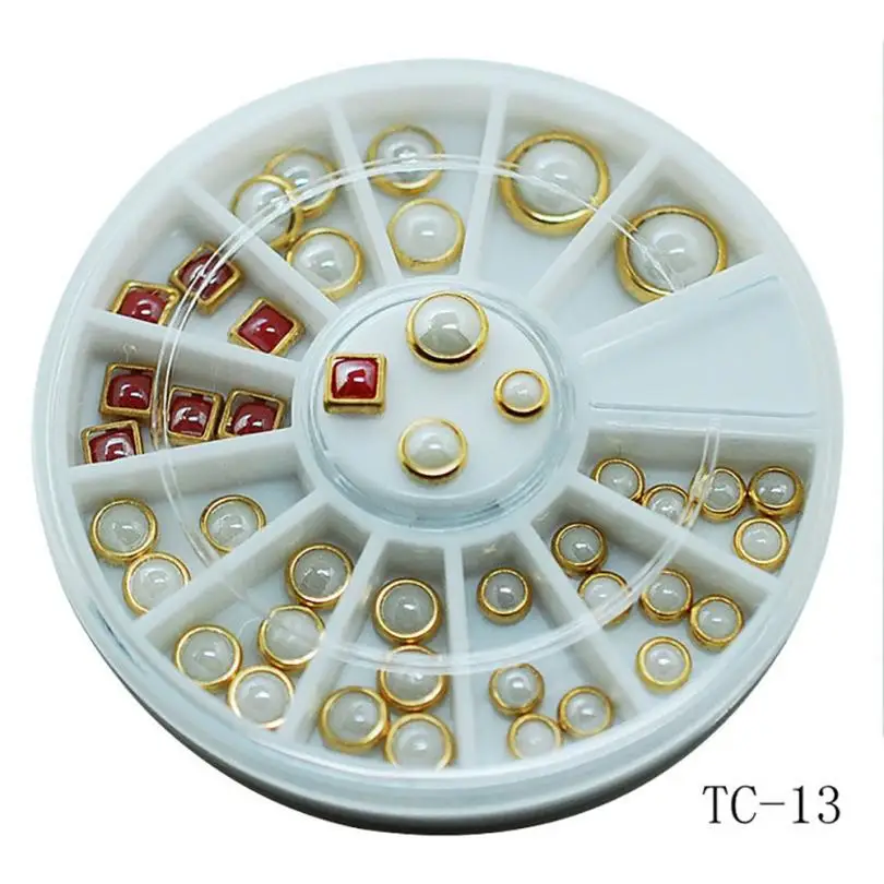 Nail Metal Frame Ceramic Decoration Small Component 3D Sticker SP04 Drop shipping | Красота и здоровье
