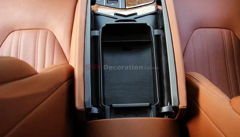 

Accessories For Maserati Levante 2016 2017 Inner Center Console Armrest Storage Box Black