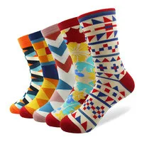 Moda Socmark, Новое поступление, Брендовые мужские счастливые мужские носки, Harajuku, чёсаный хлопок, новинка, мужские Модные забавные носки для мужчин, подарок
