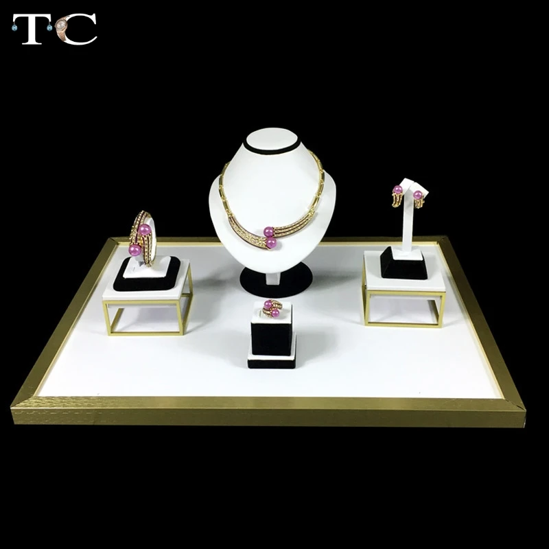 Демонстрационная Подставка для ювелирных изделий из нержавеющей стали Белый