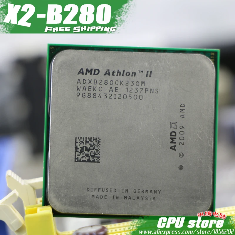 Процессор AMD Athlon II X2 B280 двухъядерный (3 4 ГГц/L2 = 2 Мб/65 Вт/2000 ГГц) разъем am3 am2 +