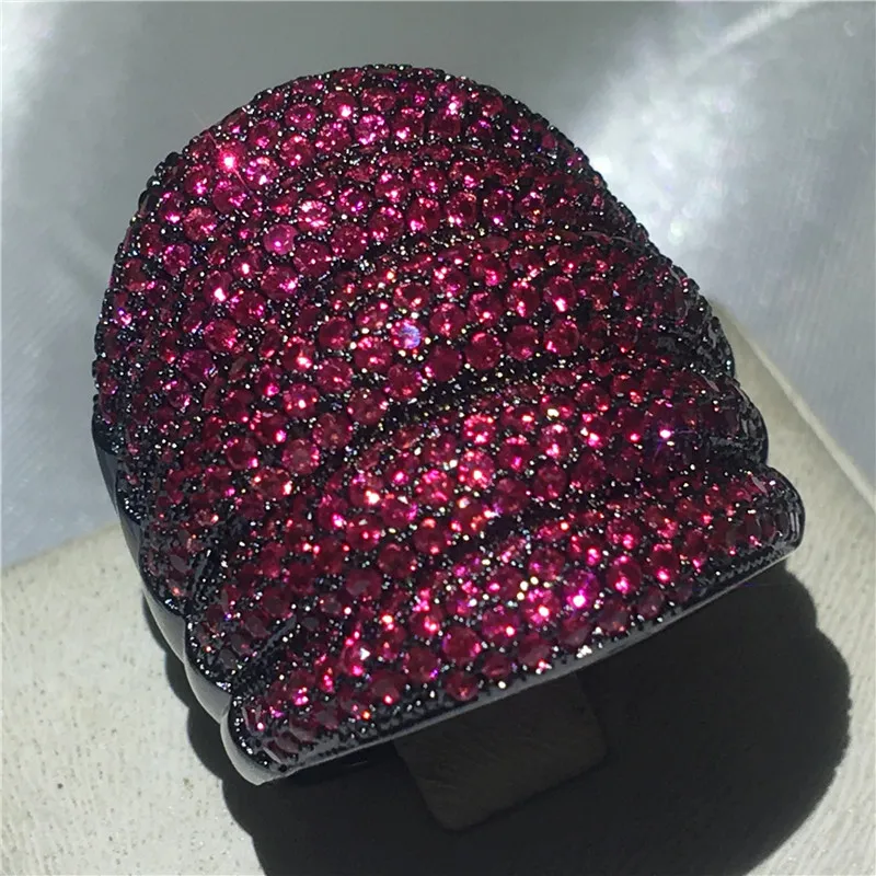 Choucong большое роскошное повседневное кольцо для вечеринки Micro pave 350 шт AAAAA Циркон Cz