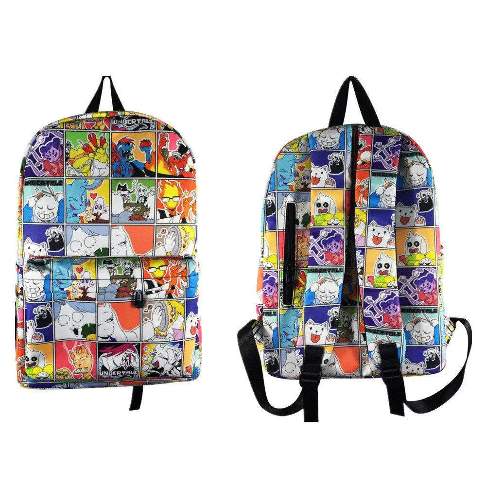 

Women Backpack Undertale Frisk Sans Papyrus Cartoon Backpack Girls School Bags Anime Bookbag Travel Laptop Shoulder Bags Gift