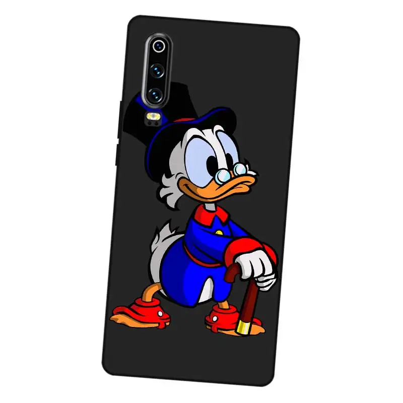 Черный силиконовый чехол P043 с Дональдом Даком для Huawei P8 P9 P10 P20 P30 Lite Pro P Smart Plus 2017 2019