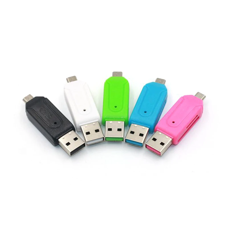 Универсальный Micro USB и USB 3 в 1 OTG кард-ридер высокоскоростной USB2.0 Универсальный OTG TF/SD для Android компьютера удлинители