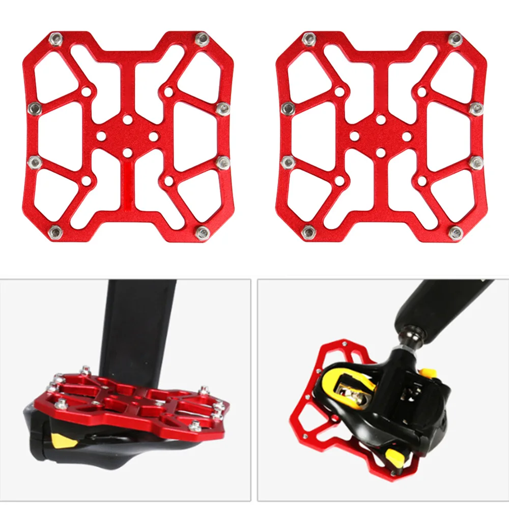 1 пара велосипедных педалей для обуви быстроразъемный адаптер самоблокирующихся