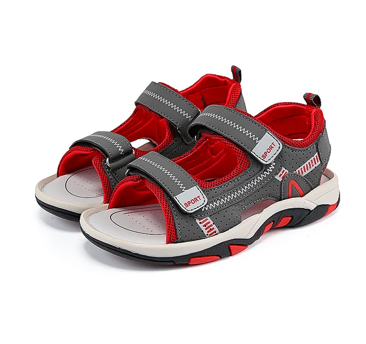 

ULKNN Boy Sandals 2021 Summer New Fashion Boy Student Child Slip Soft bottom Child Open Toe Sandals