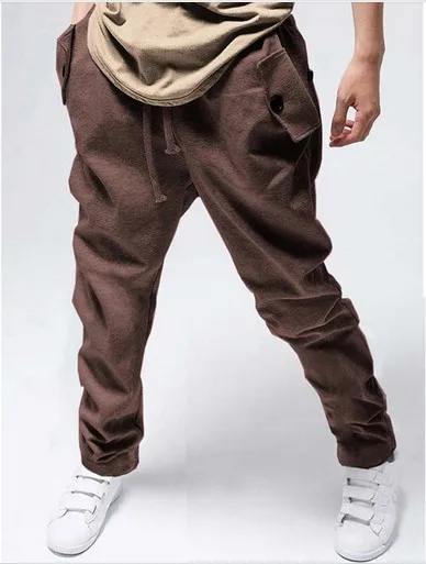 2015 Hot Men's Outdoors Sports Harem Baggy Sweatpants moletom Pants mens Joggers hip hop bandana Trousers Drop shipping K309 | Мужская