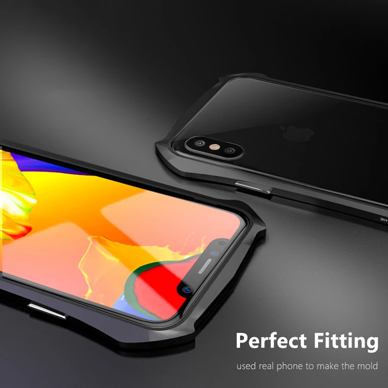 LUPHIE Крышка корпуса ля iPhone X Роскошный Жесткий металлический алюминиевый каркас ультра тонкий защитный чехол для iPhone X противоударный чехол