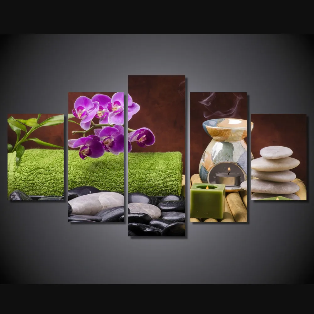 

HD Print 5 Pcs canvas art flower painting modern home decor wall art pictures living room decor print Painting on canvas/PT0321