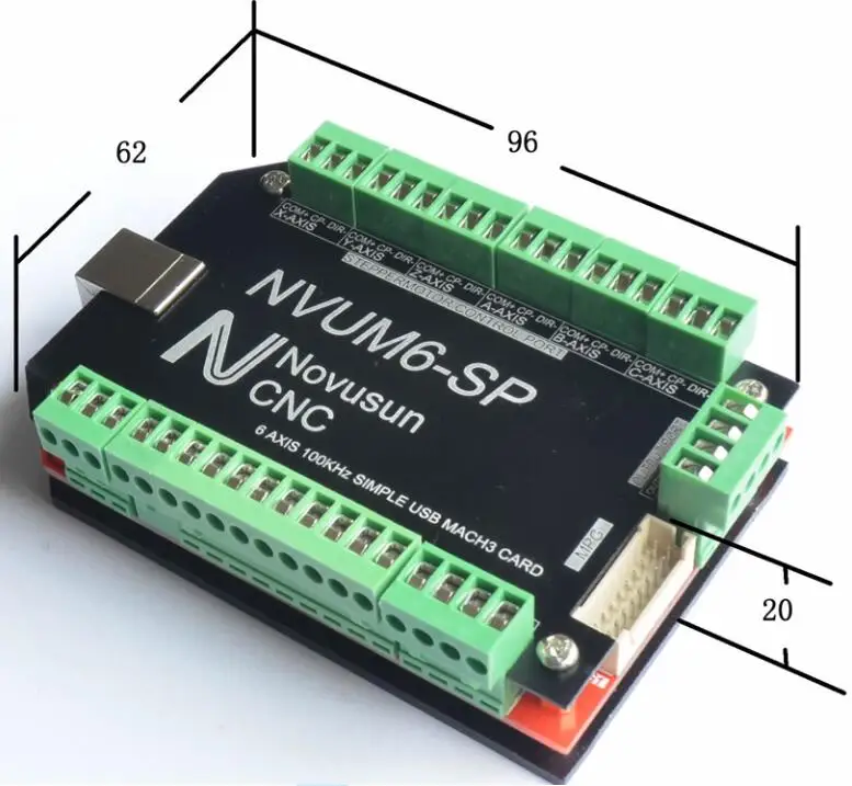 Драйвер шагового двигателя 6 осей 100 кГц шесть разделочная Плата USB MACH3 USBCNC