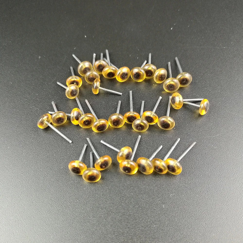 150 пар 5 мм синий/коричневый/прозрачный фиксированный набор очков Тедди Набор игл