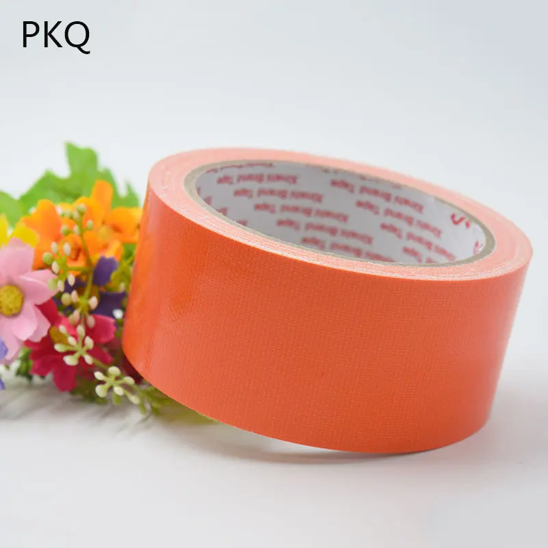 50M length Cloth Tape single-sided Carpet Floor DIY wedding decoration Red Strong Waterproof Color Duct tape 1pcs | Дом и сад