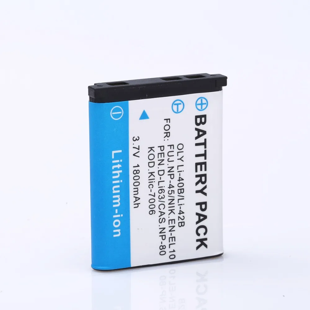 HIBTY 2 шт. Li-40B LI-42B LI40B LI42B литий-ионные аккумуляторы для цифровой камеры Olympus +