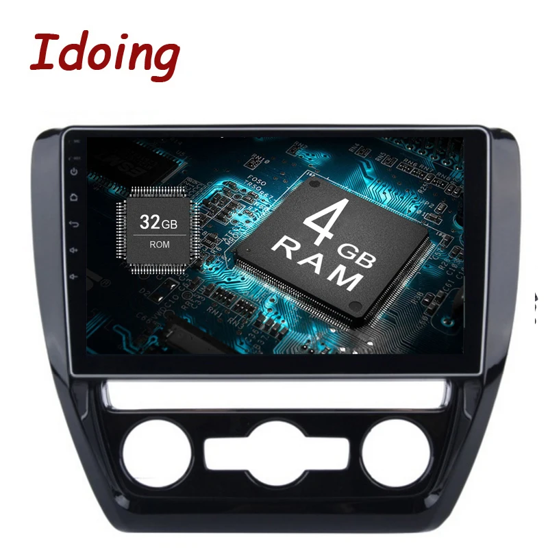 Idoing 1Din 10 2 &quotAndroid8.0/7 1 Автомобильный gps Мультимедийный проигрыватель для VW Jetta 2011 2015