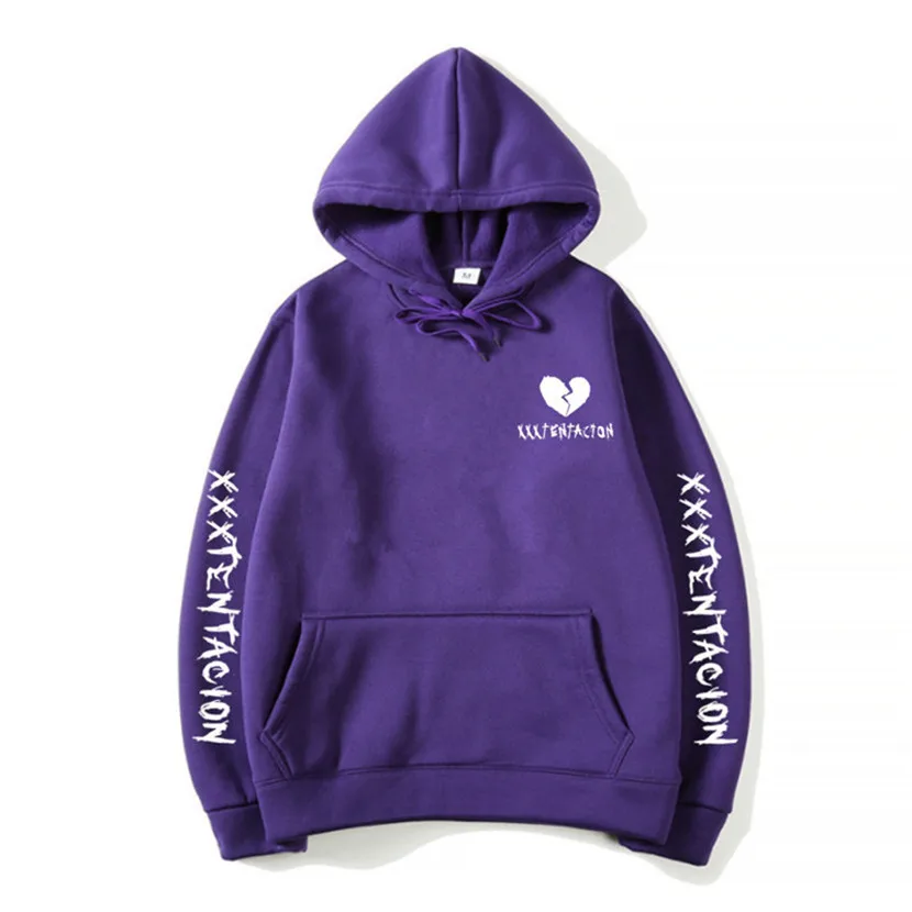 Purple 28-1 Месть убить мода Suprem Толстовка для мужчин/женщин Повседневное хип хоп XXXTentacion Толстовка Vibes Forever Traksuit флисовый пуловер с капюшоном - Цвет: Purple 28-1