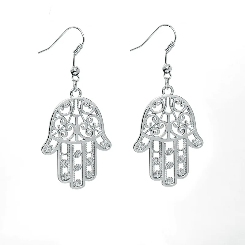 Женские винтажные серьги подвески в форме пальмы Fatima висячие с крючком турецком