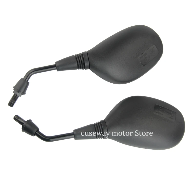 Pair black universal motorbike side mirrors moto rearview mirror 8mm 10mm motocross dirt pit bike motorcycle | Автомобили и