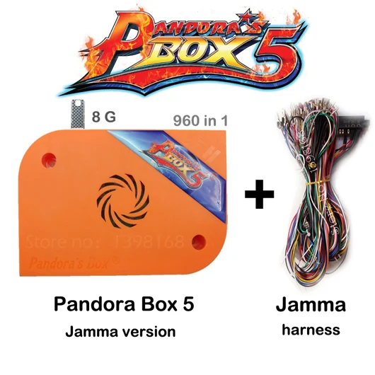 Pandora Box 5+ HDMI 960 в 1 Jamma несколько игр доска Pandora's Box 4 S+ Multi Аркада настольная игра Pandora Box 5 HD для видео игры - Цвет: P B 5 and JAMMA