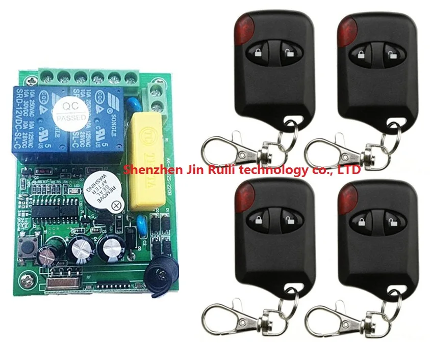 AC 220 В 2 канальный беспроводной пульт дистанционного управления Переключатель 1
