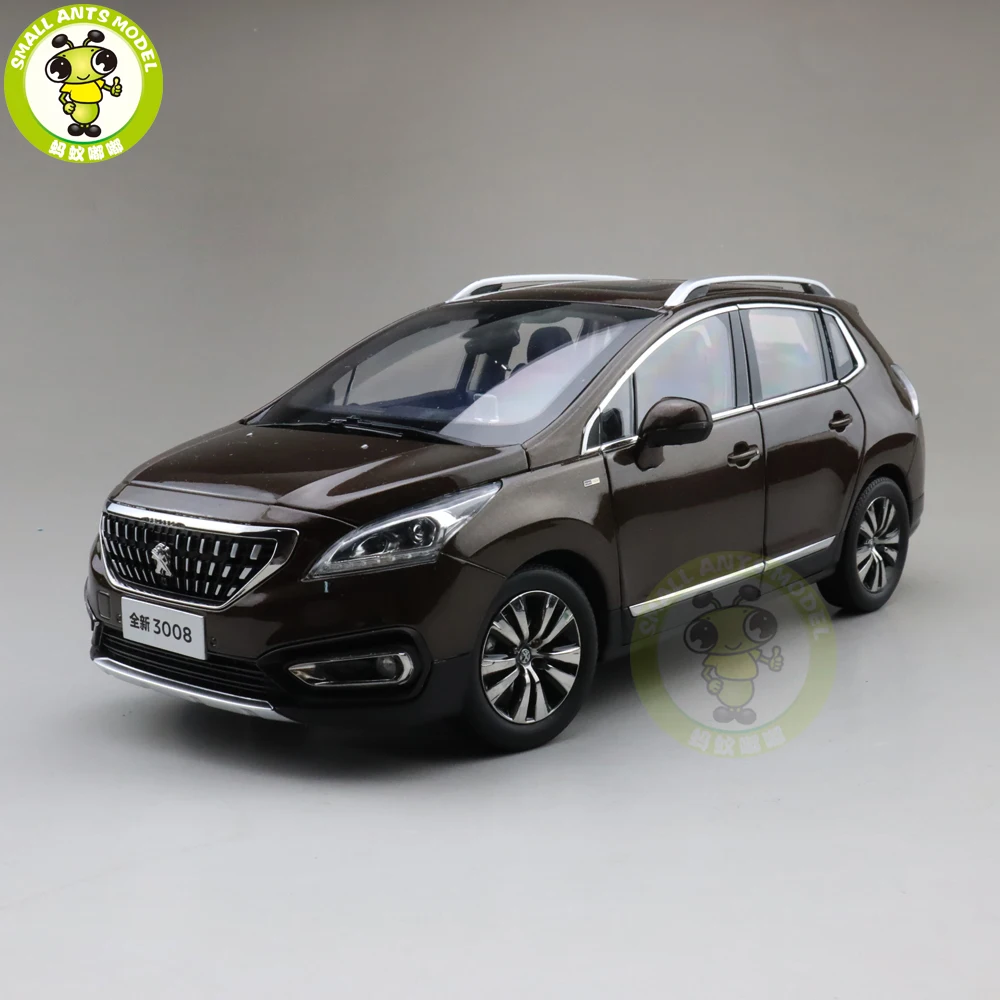 1/18 Китай Пежо 3008 SUV литая модель автомобиля игрушка джип Дети Мальчики Девочки Подарки коричневый
