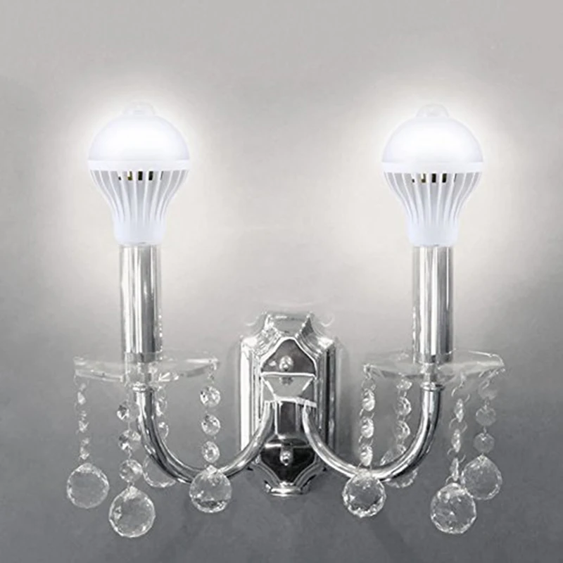 9 Вт E27 Motion Detection Sensor Light СВЕТОДИОДНЫЕ Лампы ПИР Инфракрасный умный Свет Energy Saver для