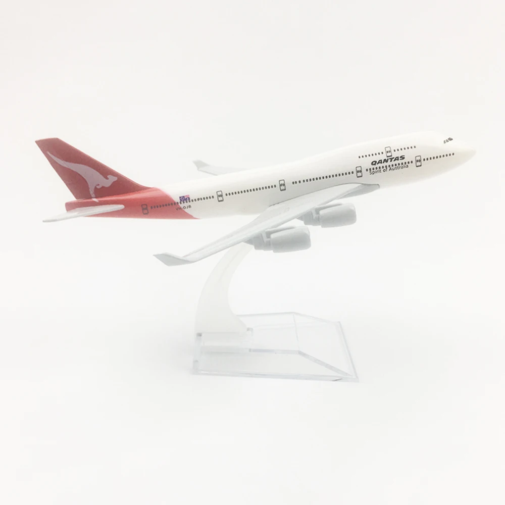 

1/400 весы для летательных аппаратов Boeing 747 Qantas, 16 см, из сплава, модель B747, детские игрушки, подарок для коллекции
