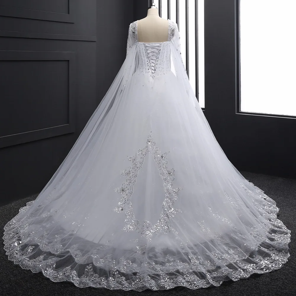 Свадебное платье Vestido De Noiva Съемная длинная вуаль свадебные платья свадебное