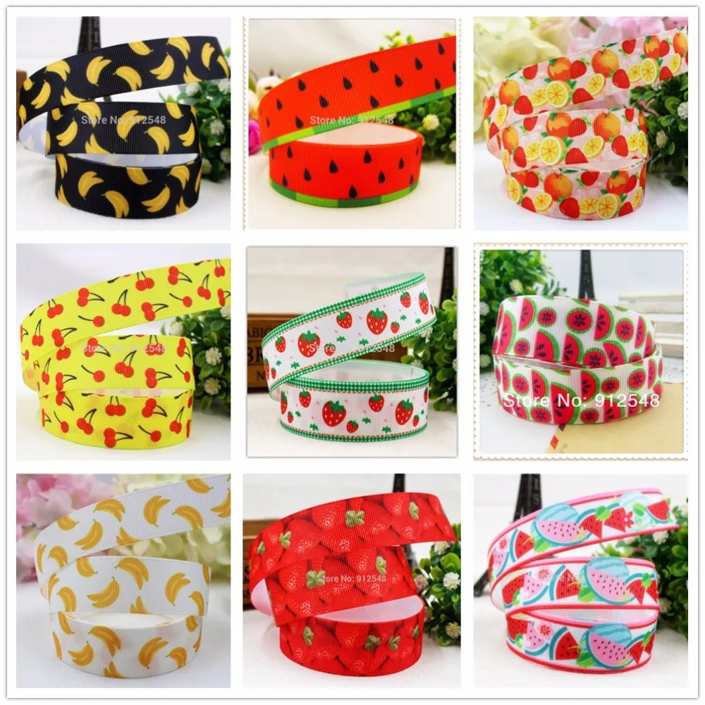 YJHSMY 148138 22 мм 10 ярдов мультфильм конфеты серии напечатанные grosgrain ленты одежда