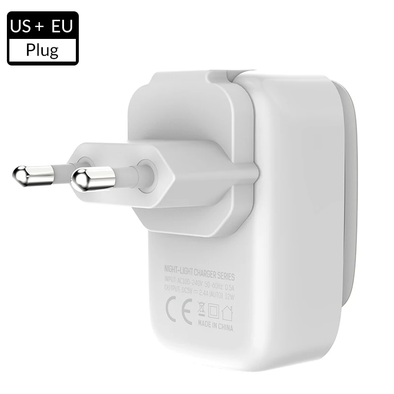 EU TOPK L-power 22 Вт 4.4A(макс.) USB зарядное устройство для iPhone 8X7 6 светодиодный светильник Smart Auto-ID USB настенное зарядное устройство для мобильного телефона EU/US/UK - Тип штекера: EU