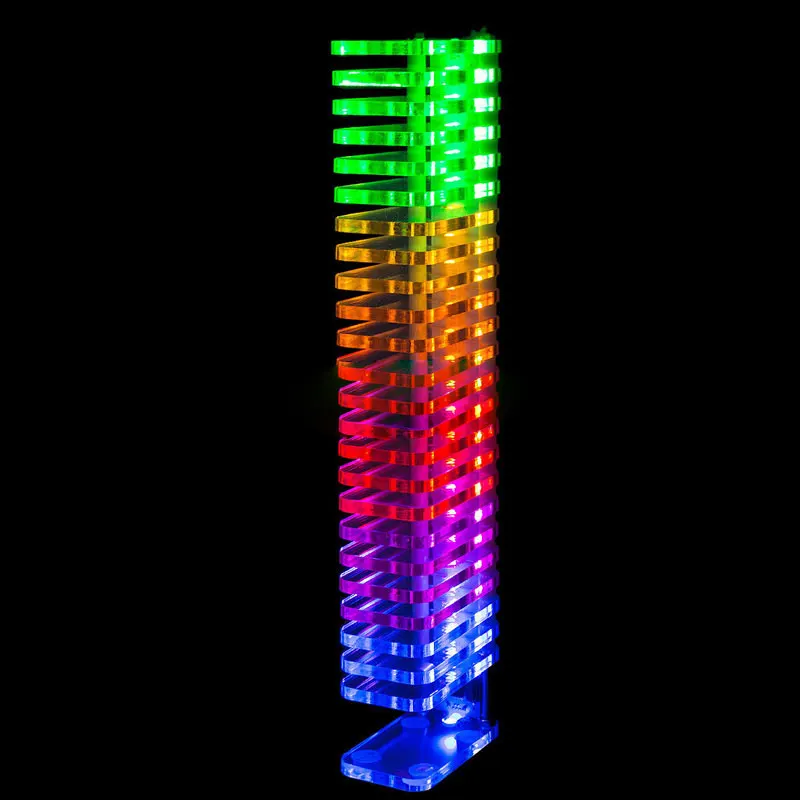 Assembled Elecrow K25 Кристалл DIY светодиодный музыкальный анализатор спектра USB 3D светодиодный светильник куб комплект аудио RC спектр ЦАП для музыки MP3 Усилитель - Цвет: Assembled