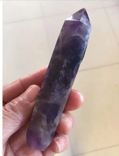 Трубка для курения из натурального аметиста Кварцевая Хрустальная палочка 3 4